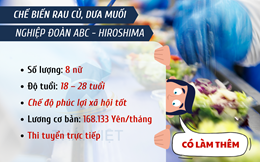 TUYỂN NAM CHO ĐƠN HÀNG CHẾ BIẾN TẠI NGHI LAN 