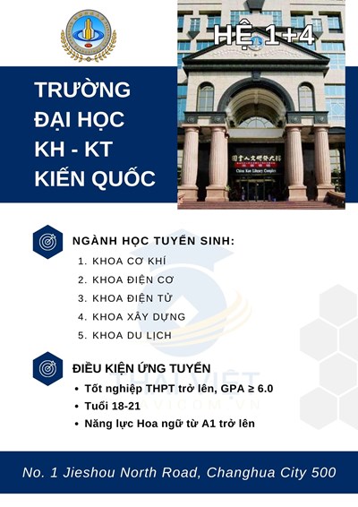 TUYỂN SINH TRƯỜNG ĐẠI HỌC KỸ THUẬT KIẾN QUỐC