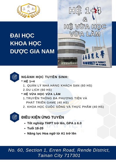 TUYỂN SINH TRƯỜNG ĐẠI HỌC DƯỢC NAM GIA