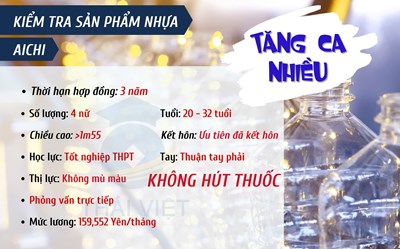 Đơn hàng KIỂM TRA SẢN PHẨM NHỰA  tại tỉnh ACHI